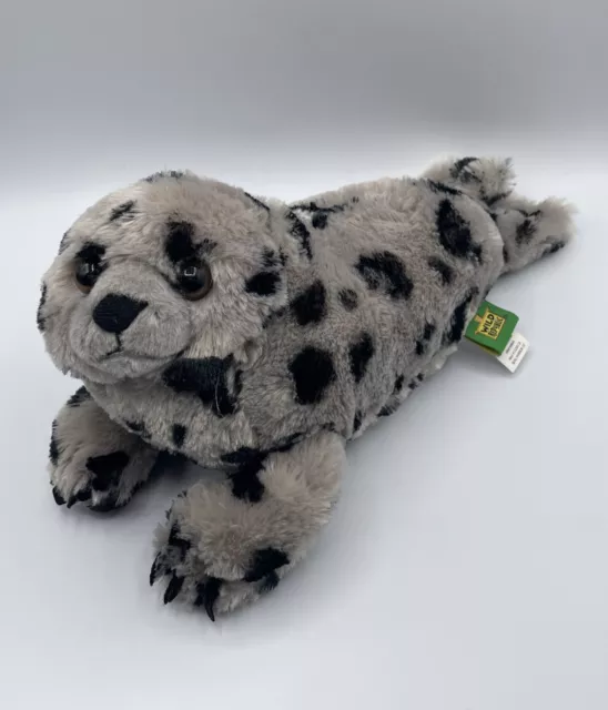 Wild Republic Gray Spotted Seal Plush Sea Lion Spots Stuffed Animal 14 inch