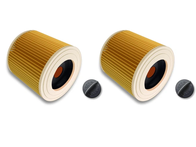 vhbw 3x filtre plissé compatible avec Kärcher A 2251 Me, MV 3, MV 2, MV