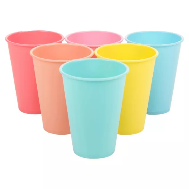 OJYUDD 24 Pcs 13.5oz/400ml Unbreakable Plastic Tumblers,Kids Plastic Cups,Plastic Kids Juice Tumblers in 6 Assorted Colors for Children and Adults