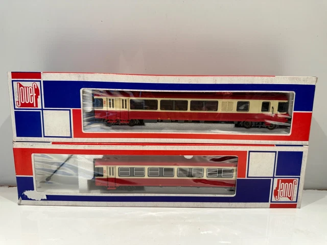 Autorail électrique Jouef HO – XRABX 8734 + XBD 4737 SNCF, Ancien, Fonctionne
