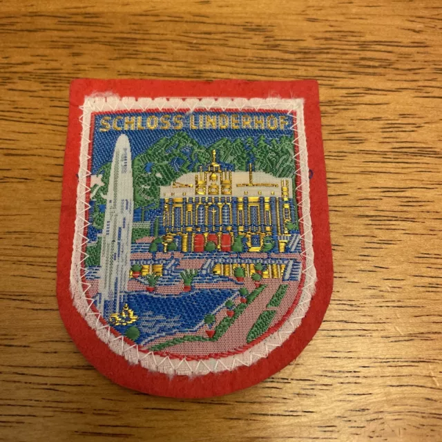 Vintage Souvenir Patch  - Schloss Linderhof  Germany
