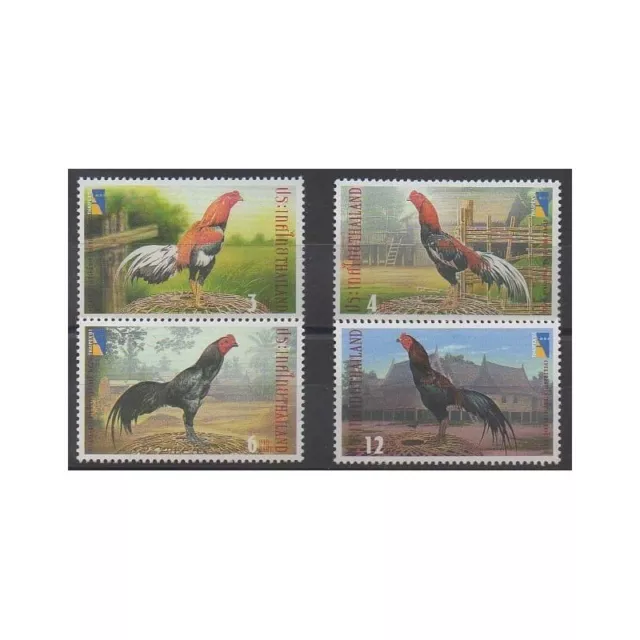 Thaïlande - 2001 - No 1969A/1969D - Oiseaux