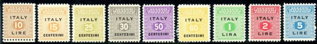 Italy Scott 1N1-1N9 MNH AMG Sicily Issue