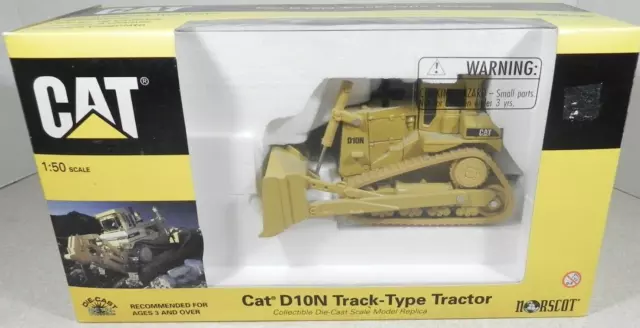 CATERPILLAR  Norscot D10N Track-Type Tractor Model # 55701 1:50 Scale Die Cast