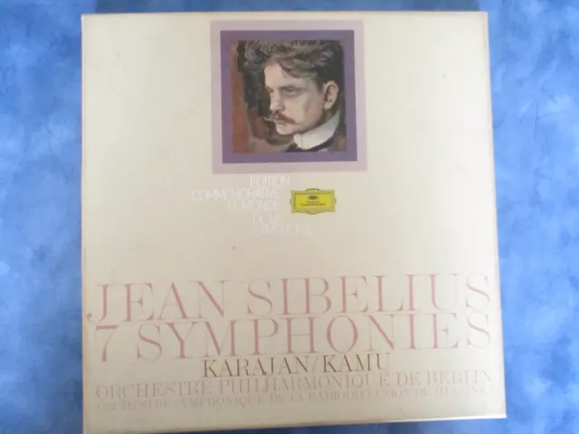 Coffret  Disques 33T Vinyles  Jean Sibelius  7 Symphonies