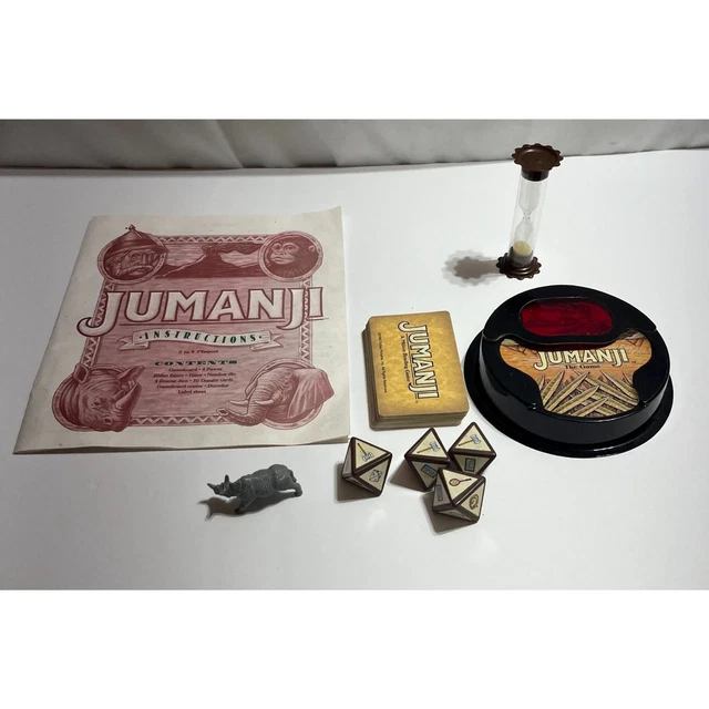 VINTAGE 1995 JUMANJI Board Game Replacement Piece Parts ONLY Lot Milton