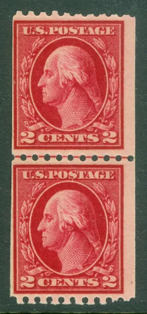 EDW1949SELL: USA 1914 Scott # 442 Line Paar. Fein, Postfrisch Never Cat