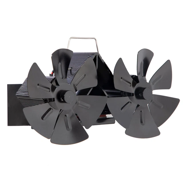 Energy Saving Wall Mount Chimney Fan Double Head 12 Blade Heat Dispersion