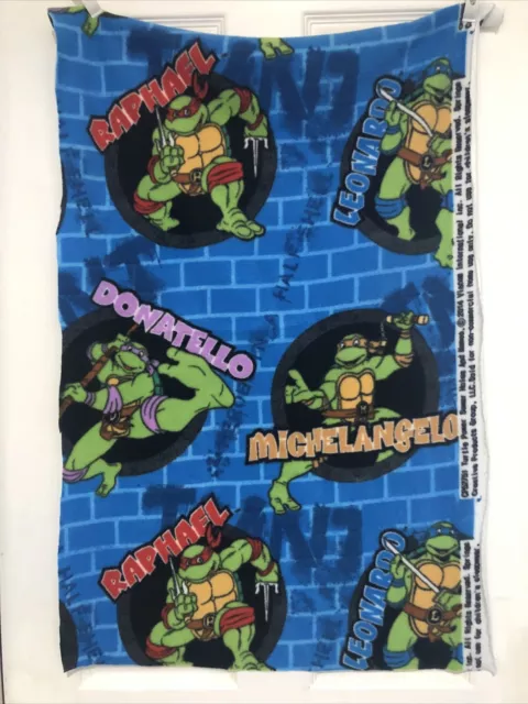 Fabric Teenage Mutant Ninja Turtle Fleece Remnant 35x22 “