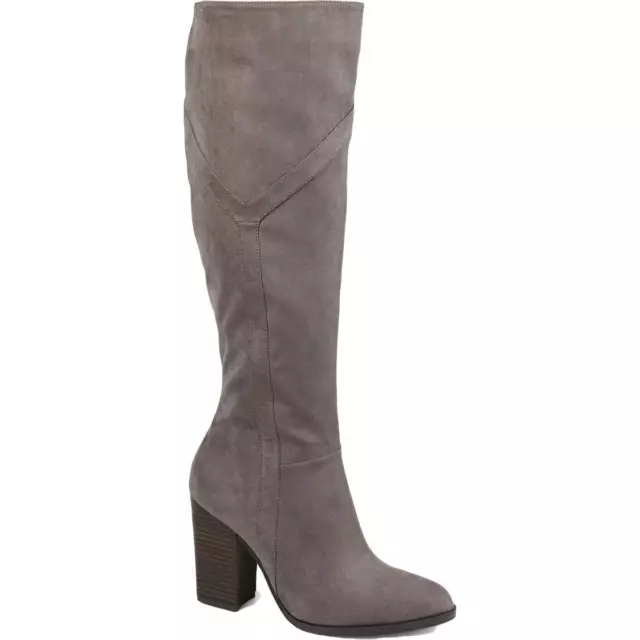 Journee Collection Womens Kyllie Faux Suede Tall Knee-High Boots Shoes BHFO 6821