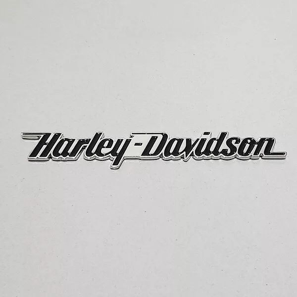 Metal Harley Davidson Straight Lettering Fuel Tank Body Tour Pack Emblem Badge