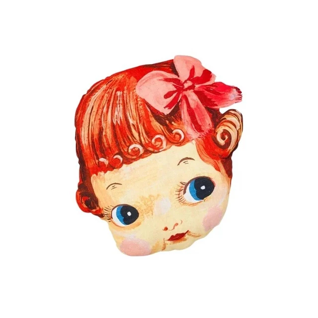 Nathalie Lete! ¡Almohada cara de muñeca! Muñeca Pretty Bow ¡Totalmente nueva! ¡Auténtico original!