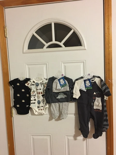 Brand New Lot Of 5 Infant Boys Size 0-3 Month Clothing