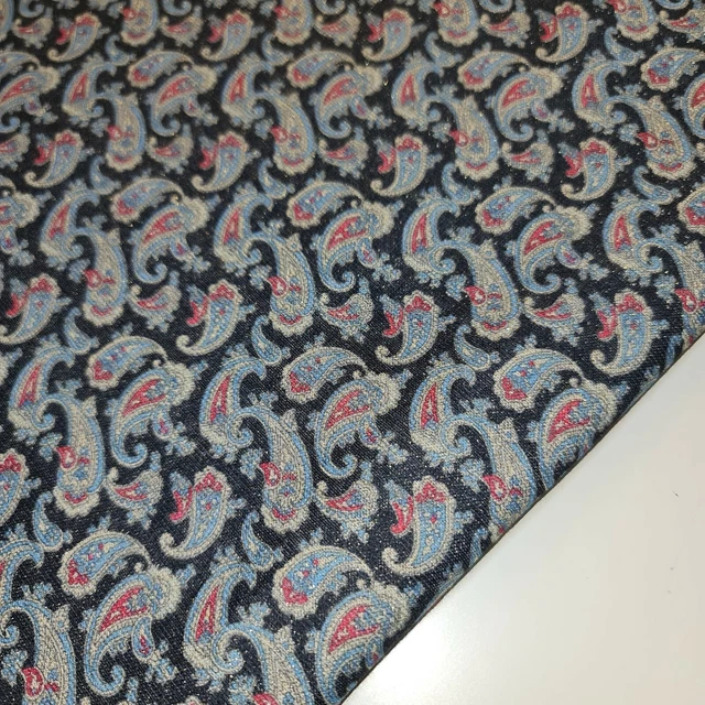Paisley Glitter Black Viscose Fabric Knit Jersey Stretch Dress Material 58"