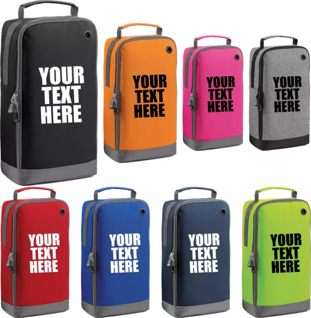 Personalised Your Custom Text Athleisure Sports Shoe/Accessory Bag Gym Sports