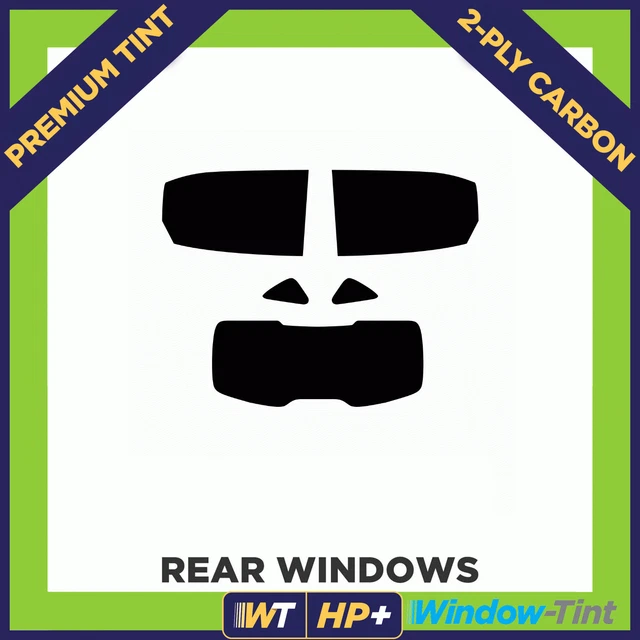 5% Limo Black Carbon Window Tint Kit For VW Caddy Van 2003+ Rear Windows - Pre-Cut