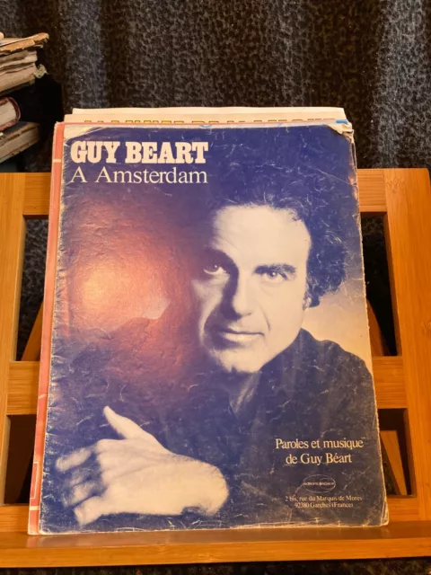 Guy Beart A Amsterdam partition chant piano accords éditions Espace
