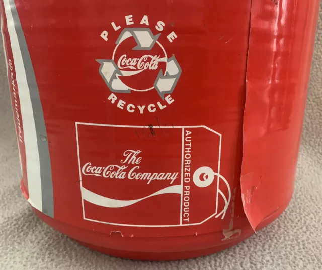 Vintage Coca Cola Coke Classic 20” Tall Can Cooler Kooler Kraft 1993 Red 3