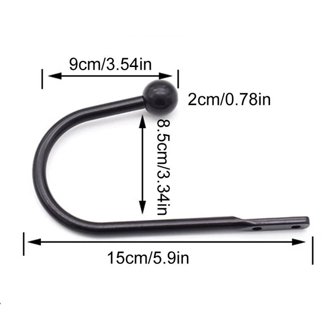 2Pcs Window Curtain Hold Backs U Shape Tie Back Hooks Metal Holdback Holder US 3