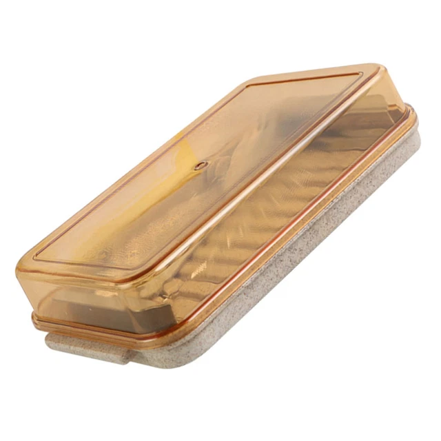 Piatto per burro con coperchio per burro in acciaio inox supporto per burro contenitore con per