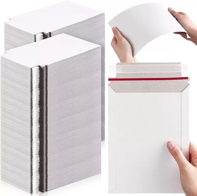 20 Pieces 6x8 Inches Rigid Self Adhesive Shipping Envelopes Cd's Photo & Cards