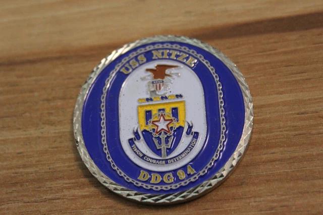 USS Nitze DDG 94 Navy Challenge Coin