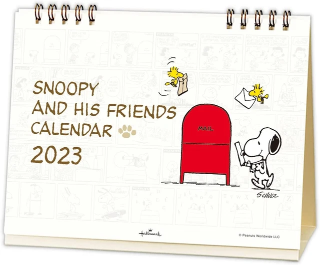 PEANUTS SNOOPY 2023 DeskTop Calendar ?18.4 x 18 cm Hallmark 804749 24