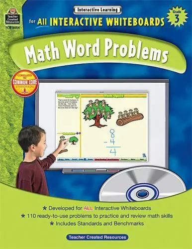 Interactive Learning: Math Word Problems Grd 3 [With CDROM]