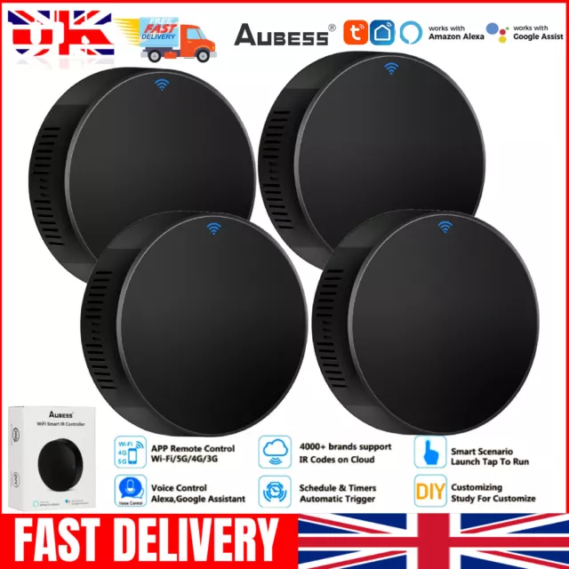 4X Tuya Smart Wireless WiFi IR Remote Control App Voice Control Alexa/Google UK*