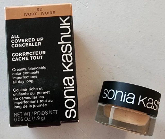 Corrector todo cubierto Sonia Kashuk 02 marfil 0,06 oz nuevo en caja