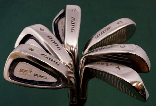 Set of 6 x Bang SF+ 304 Series Irons 5-PW Regular Steel Shaft Kenneth Smith Grip Set of 6 x Bang SF+ 304 Series Irons 5-PW Regular Steel Shaft Kenneth Smith Grip
