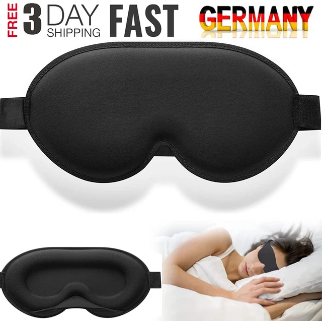 3D Schlafmaske Augenmaske Schlafbrille Lichtundurchlässig Blickdicht Reise Maske