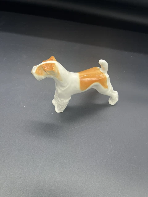 Vintage USSR Lomonosov Porcelain Airedale Fox Terrier Figurine