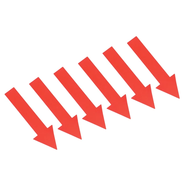 4Set / 24Pieces 4x1" Arrow Sticker Directional Arrow Sign Floor Decal Red