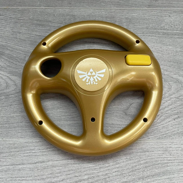 OFFICIAL MARIO KART Steering Wheel Nintendo Wii U Legend of Zelda Gold