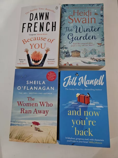 Ladies Fiction 4 Book Bundle Chic Lit  Dawn French Because of You - Jill Mansell