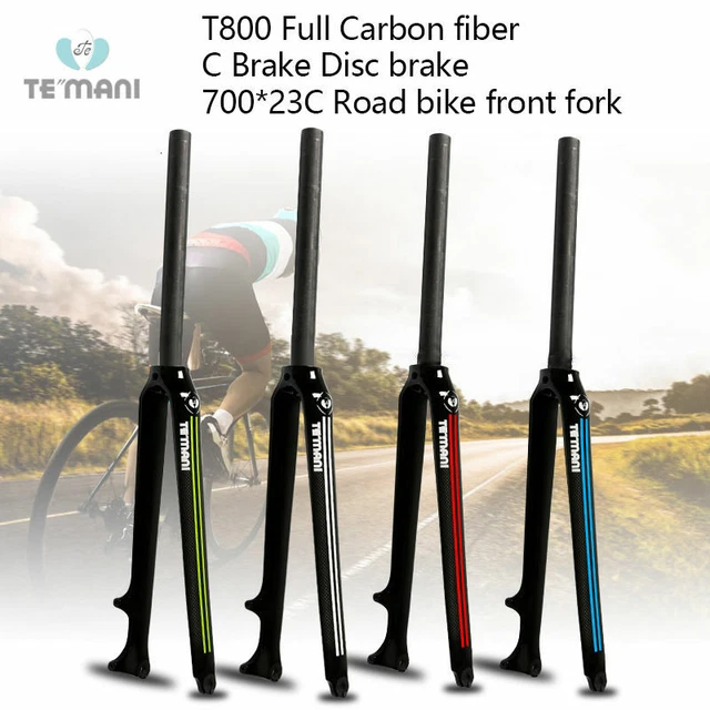 Rigid Touring Road Bike Fork 700c 1 Threaded 250mm Black Hybrid Fast Shipping
