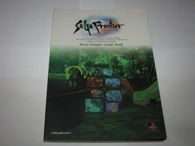 Saga Frontier Playstation PS1 Digicube Guide Book sticker Japan import US Seller