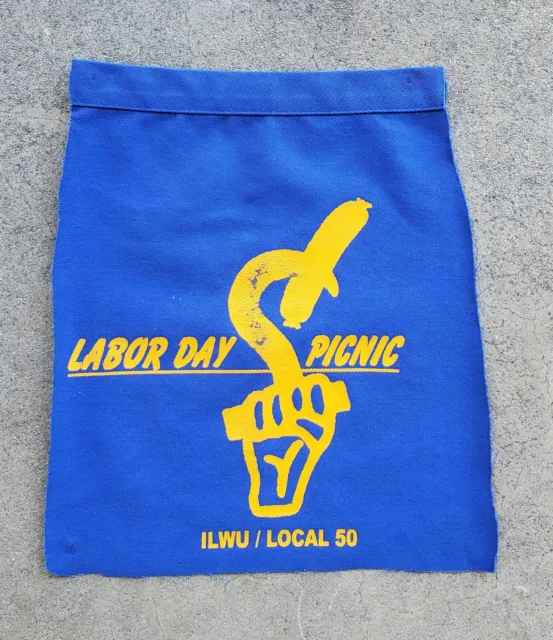 1990's ILWU LABOR DAY PICNIC FLAG - International Longshore and Warehouse Union