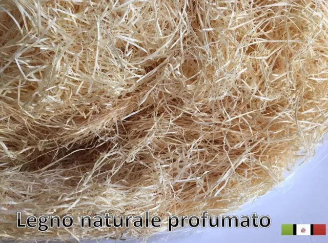 VERO TRUCIOLO LEGNO NATURALE PAGLIA LANA DI LEGNO PER CESTE NATALIZIE 500gr