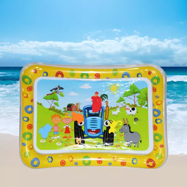 Animal Water Mat PVC Baby Water Play Mat Double Edge for Activity (Car) #F