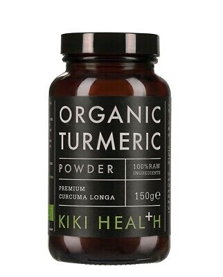 Kiki health cúrcuma en polvo orgánico 150 g antioxidante y función cardíaca saludable