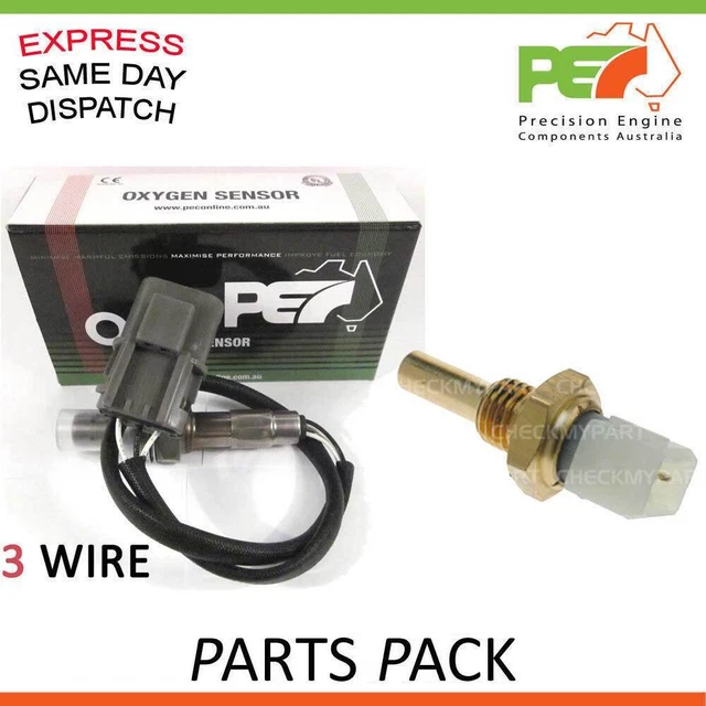 PEC OXYGEN SENSOR + FAE Coolant Temp Sensor For Nissan 200SX NX/NXR