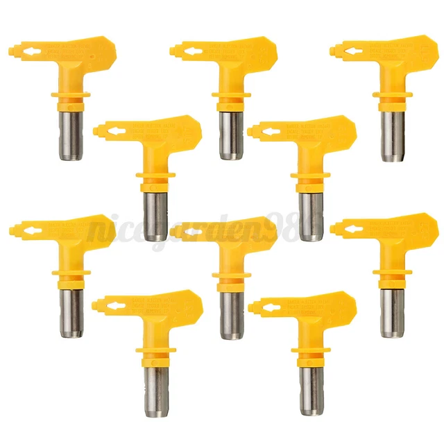 YELLOW AIRLESS SPRAY Gun Tips FitFor Titan/Wagner Paint Sprayer Nozzle