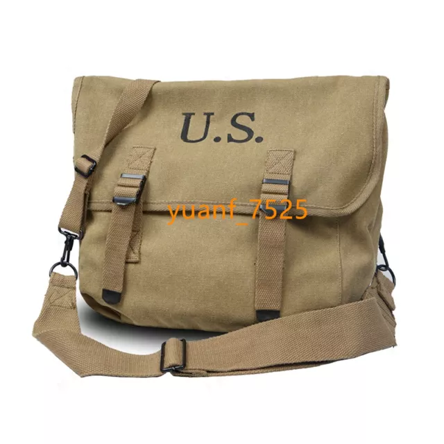 Repro A WWII US Army M1936 M36 Musette Field Bag Military Pack Haversack & Strap