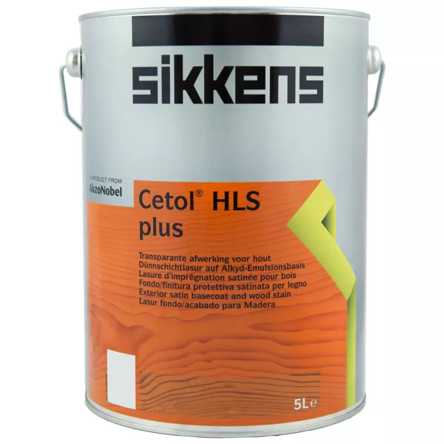 Sikkens Cetol HLS Plus - 1L, 2.5L & 5L - Solvent-Based Exterior Wood Stain