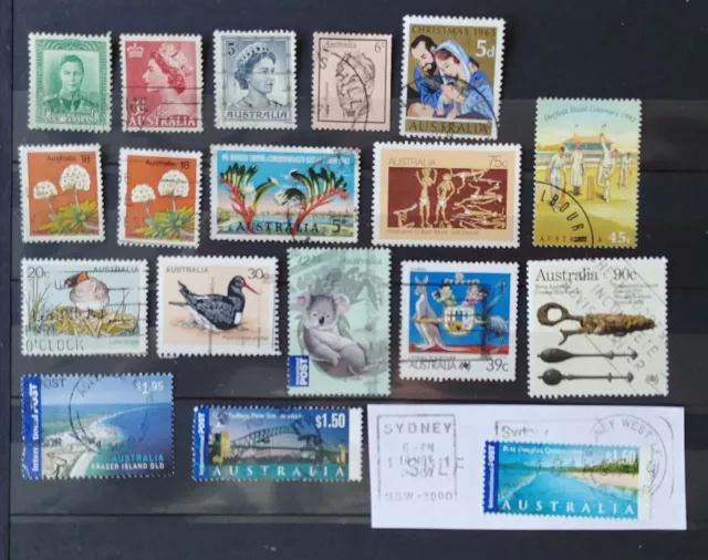 Australien  Posten / Lot Briefmarken   gestempelt