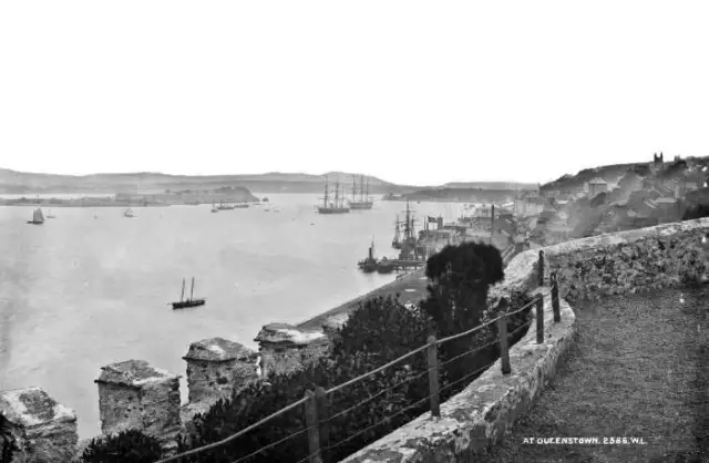 General View Queenstown Co Cork Ireland c1900 OLD PHOTO