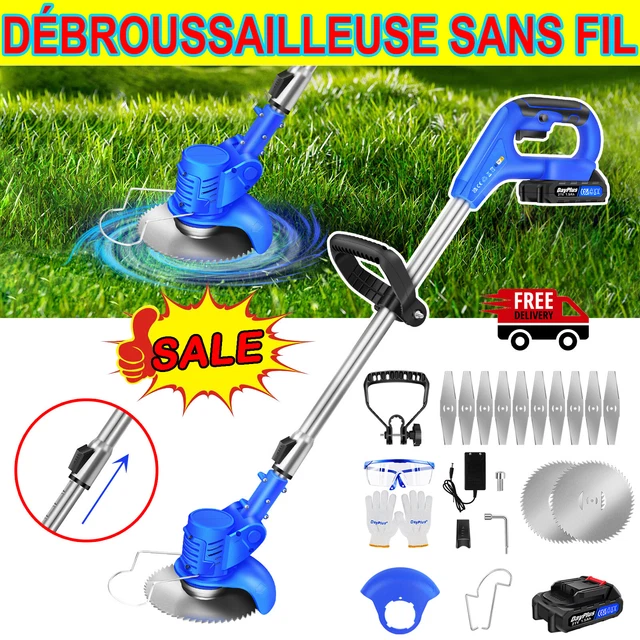 Tagliasiepi Elettrico Senza Fili Ginzyaiy 21V 2.0Ah – Kit Con 2 Batterie E Caricatore