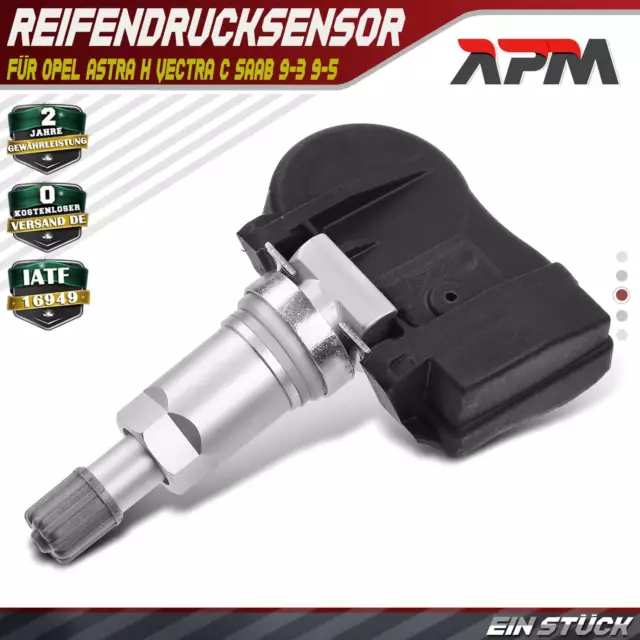 1x Radsensor Reifendrucksensor Vorne oder Hinten für Opel Astra H Saab 9-3 9-5
